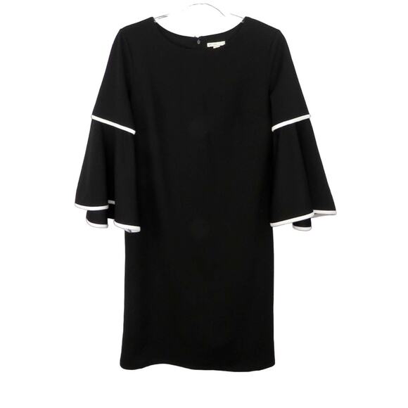 Cato Black Bell Sleeve Dress Formal Long Sleeve Dress Size 8 Large Wear to Work - Picture 2 of 4